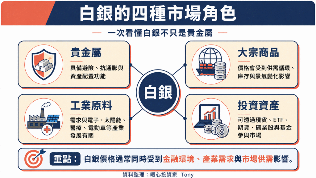白銀四種市場角色